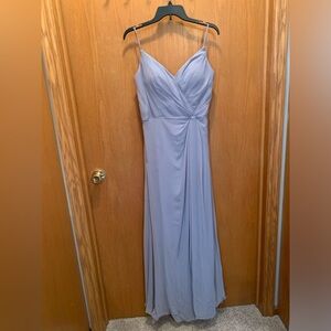 Mori Lee Bridesmaid Dress in Dove Blue